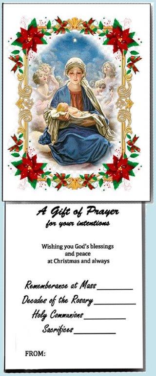 Christmas Spiritual bouquet card