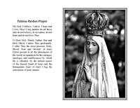 Fatima Pardon Prayer