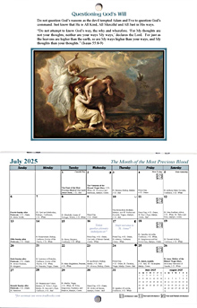 God's Holy Will July spread